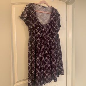 Purple + Plaid Lolita Needed for Challis Mini Torrid Dress